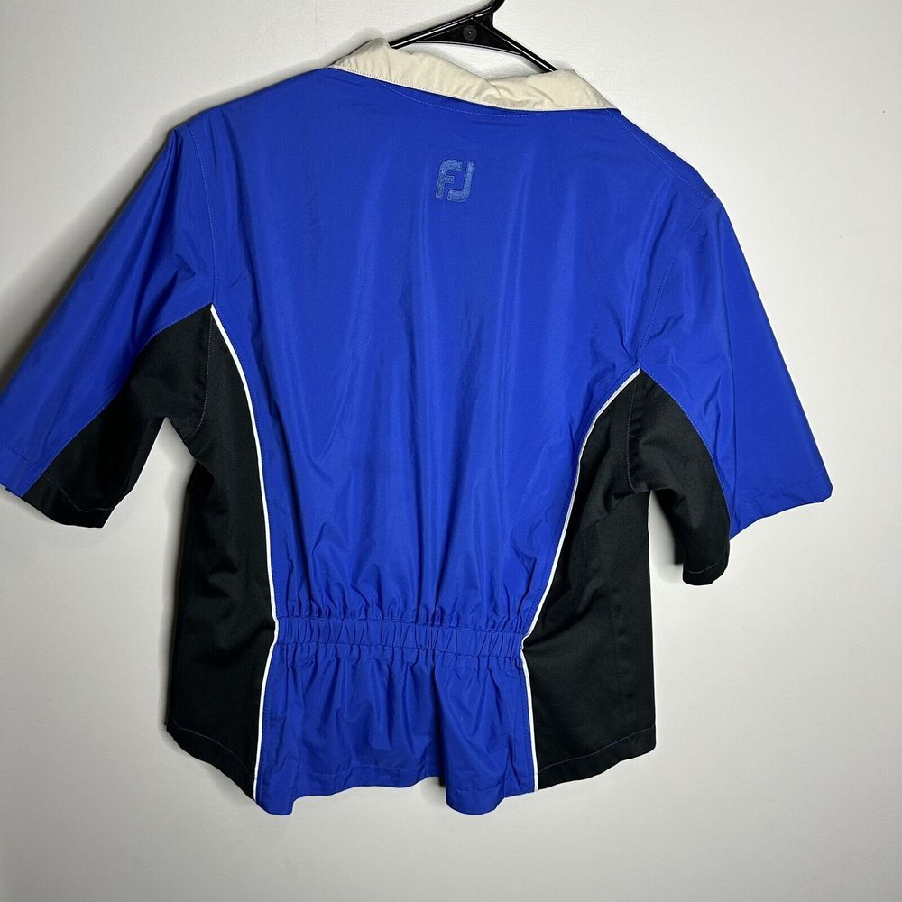 Women's Dryjoys FJ Footjoy Size Small‎ Short Sleeve 1/4 Zip Windbreaker Pullover - Picture 4 of 5